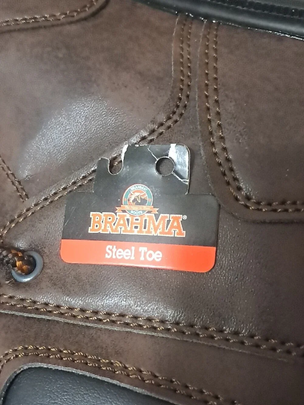 Brahma Black Box with Red Logo and Brown Boot Image